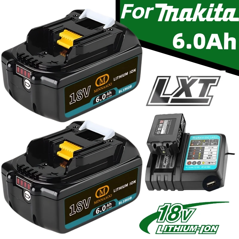 

Оригинальный аккумулятор для инструментов Makita 18 В, сменные аккумуляторы для Makita 18 В 6,0 Ач BL1815 BL1830B BL1840 BL1850B BL1860B
