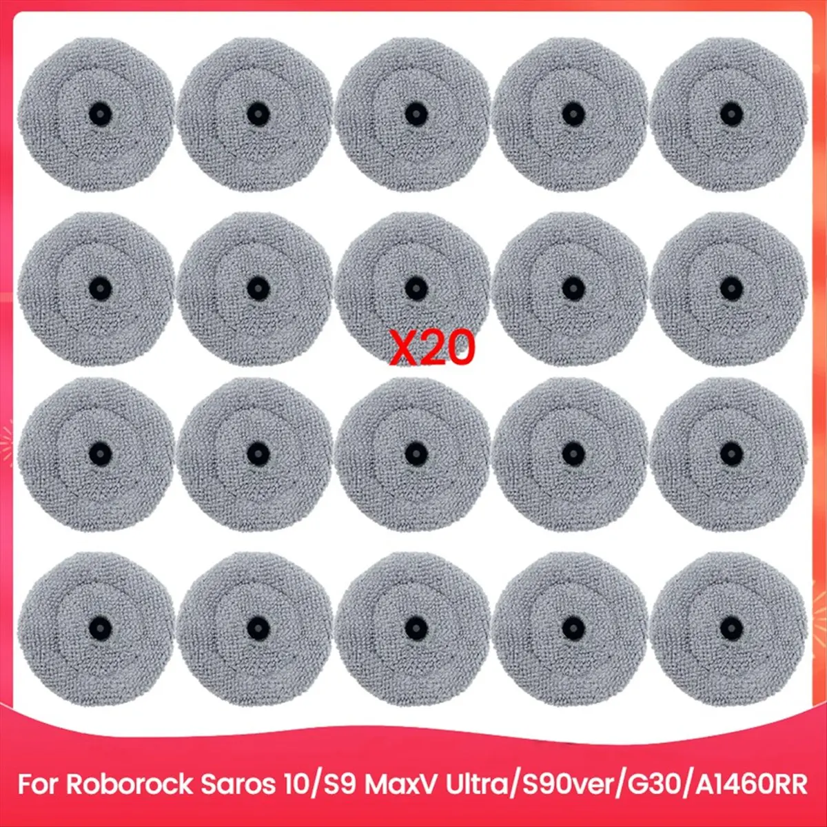 【Newest AT03】Mop Cloth Pad for Saros 10/S9 MaxV Ultra/S90ver/G30/A1460RR Spare Parts Reusable Washable Mop Pad B