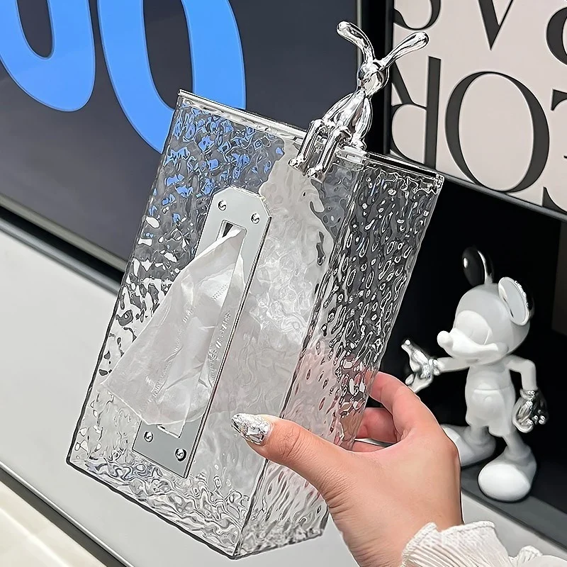 High-end light luxury household pace all storage box bathroom multi-function wall mounted tissue box