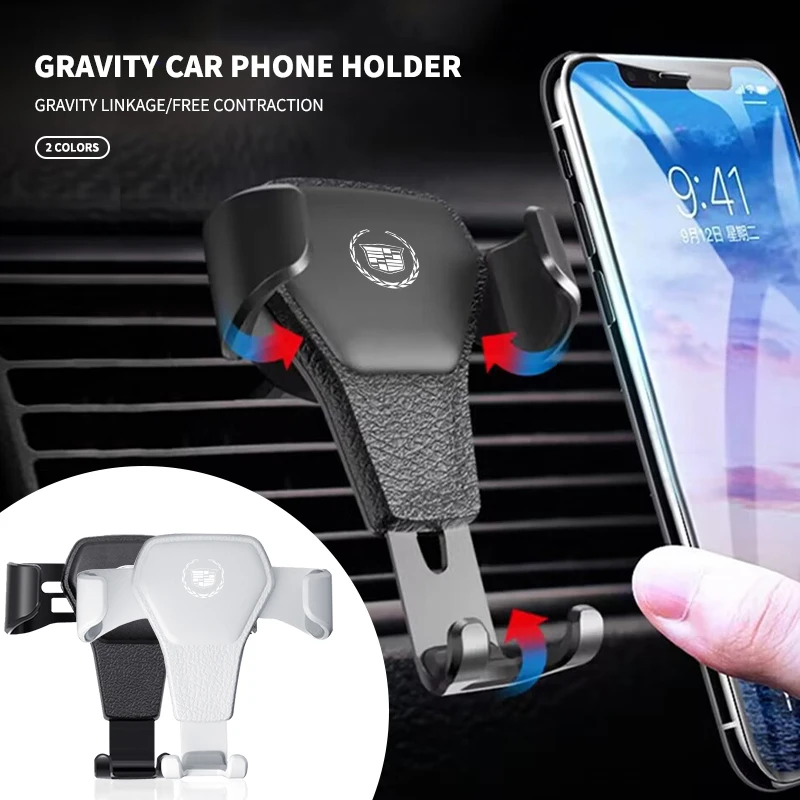 Gravity Car Mobile Phone Holder Air Outlet Fixed Frame GPS Smartphone Holder Stand For Cadillac CT4 CT5 CT6 XT4 XT5 XT6 ATS XTS