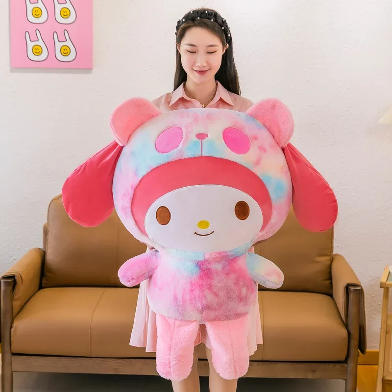 70 سنتيمتر حجم كبير SanrioTye صبغ بلدي ميلودي محشوة لينة Plushies Kawaii غرفة الديكور أنيمي الكرتون وسادة الأطفال هدية عيد ميلاد