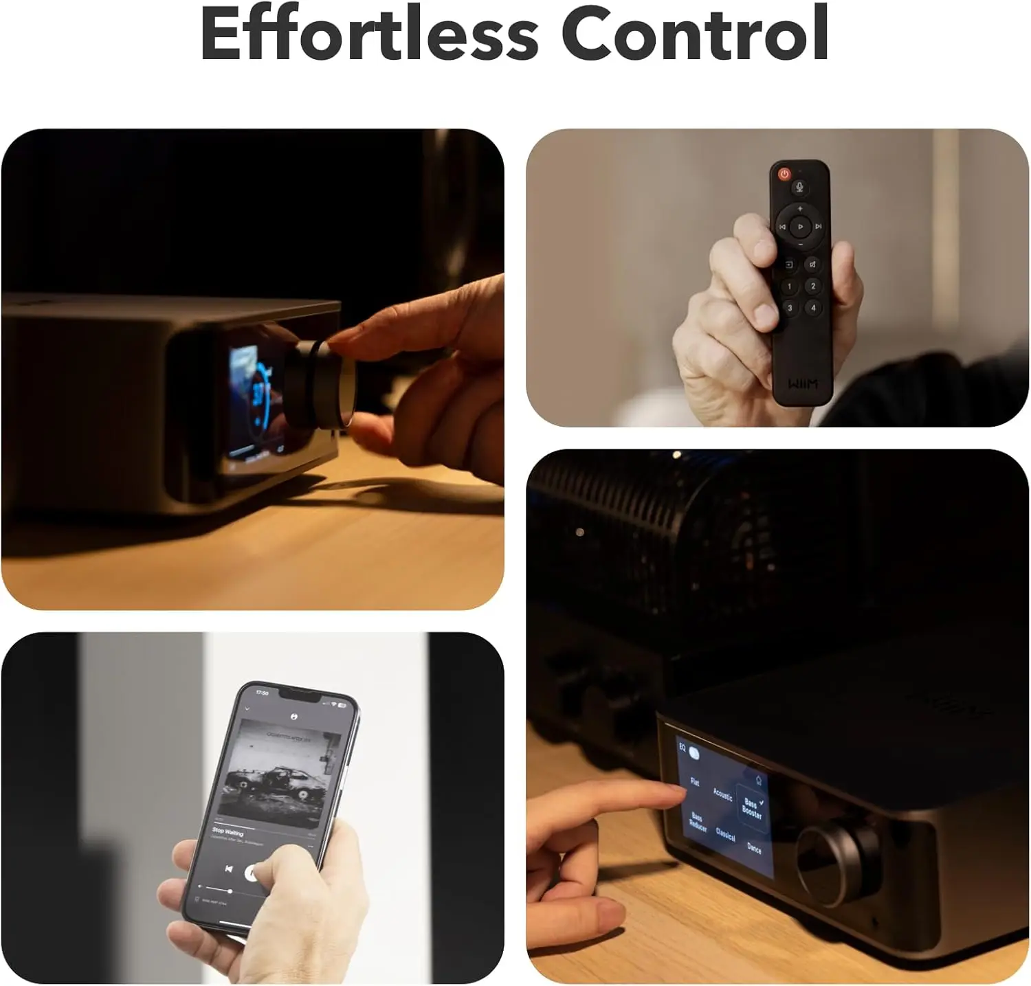 Music Streamer & Digital Preamp | 3.5" Touchscreen, Compatible with Google Cast & Alexa, Stream Spotify, Amazon Music