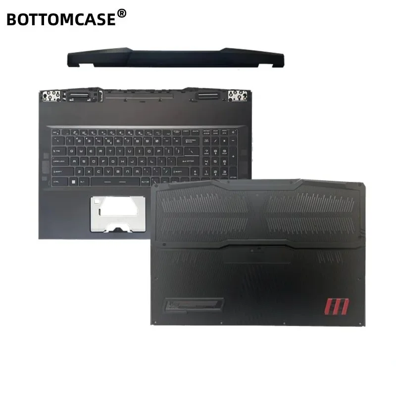

BOTTOMCASE® GE77HX Palmrest Cover With RGB Keyboard+Bottom Case+Hinges Cover