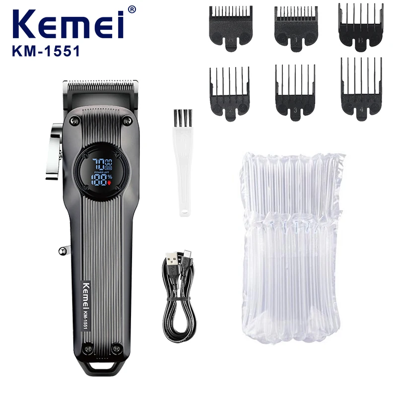 KEMEI km-1551 Professional Hair Clipper High Speed Use Adjustable Cutter Head Hair Clipper Trimmer