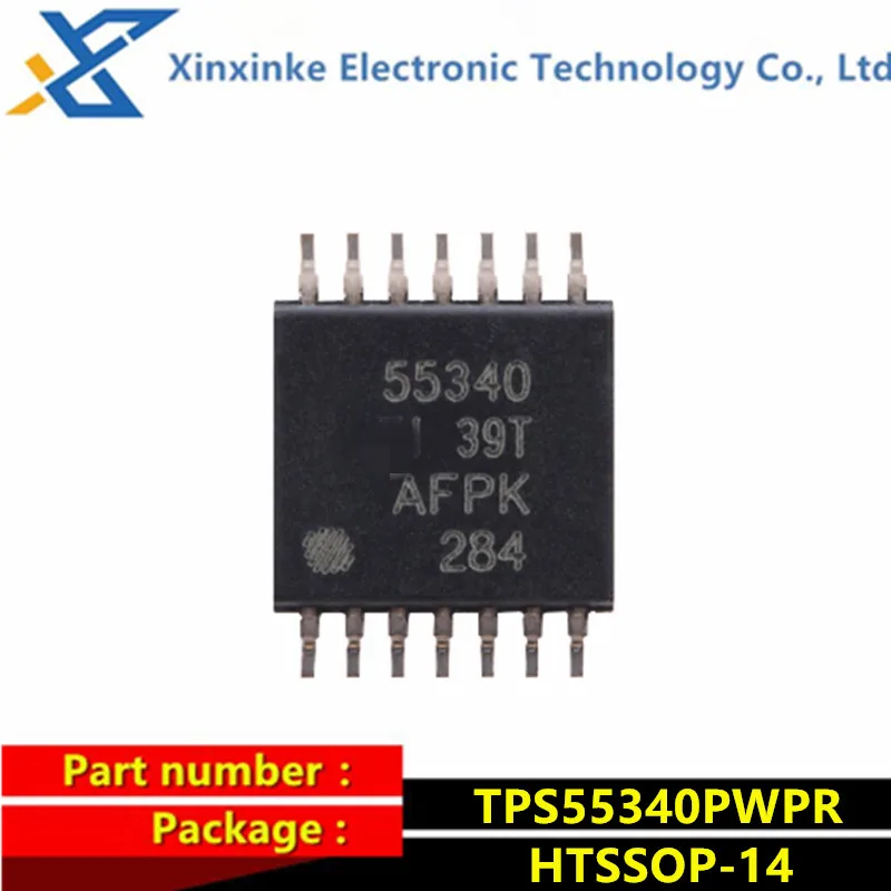

5PCS TPS55340PWPR HTSSOP-14 Mark: 55340 Switching Voltage Regulators Int 5-A 40-V Wide Input Rg DCDC Cnvrtr Power Management ICs