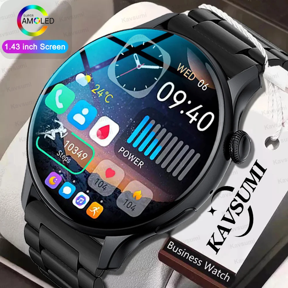 

2023 Smartwatch Men 466*466 AMOLED 1.43" HD Screen Always Display Time Bluetooth Call IP68 Waterproof Sports Smart Watch Women