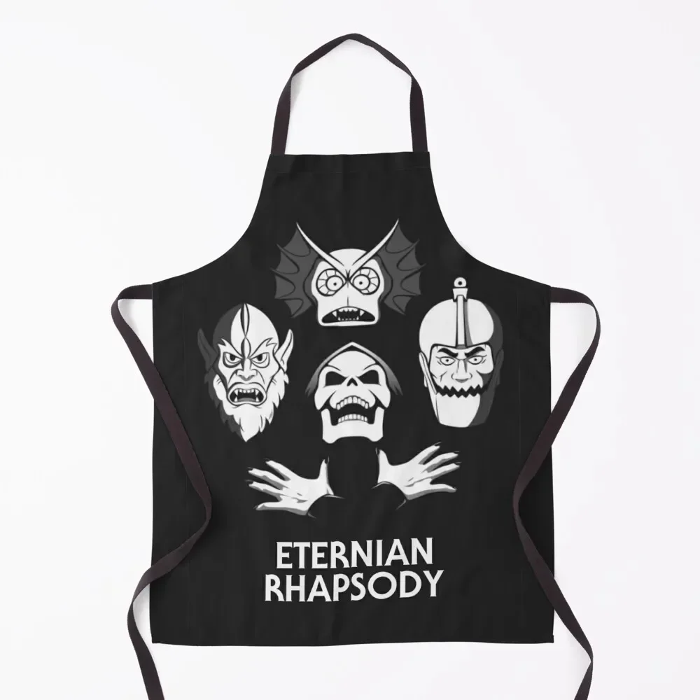 ETERNIAN RHAPSODY Black Funny He-Man Masters of the Universe Retro 80s Apron Home Supplies home women Apron