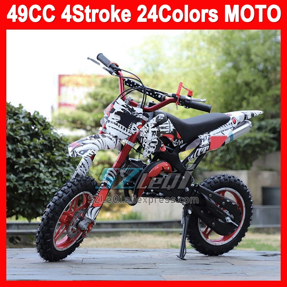 49CC 4 Stroke ATV OFF-road Gasoline Motorcycle Toy Plaything Knickknack Play Game Racing MOTO Dirt Bike Outdoor Sports Motorbike