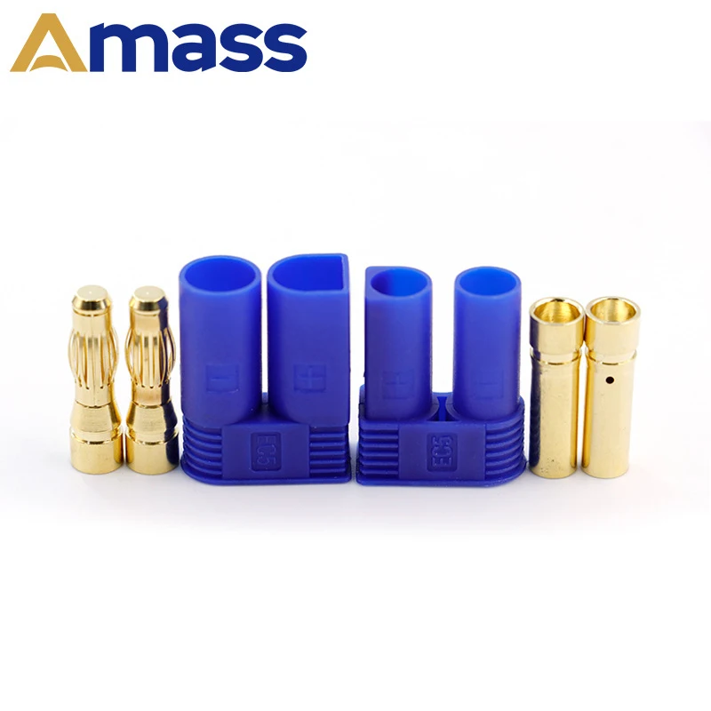 

Позолоченный разъем Amass EC5, 5 мм, 100 А, подходит для моделей автомобилей/самолетов на радиоуправлении, литиевая батарея, модификация двигателя ESC