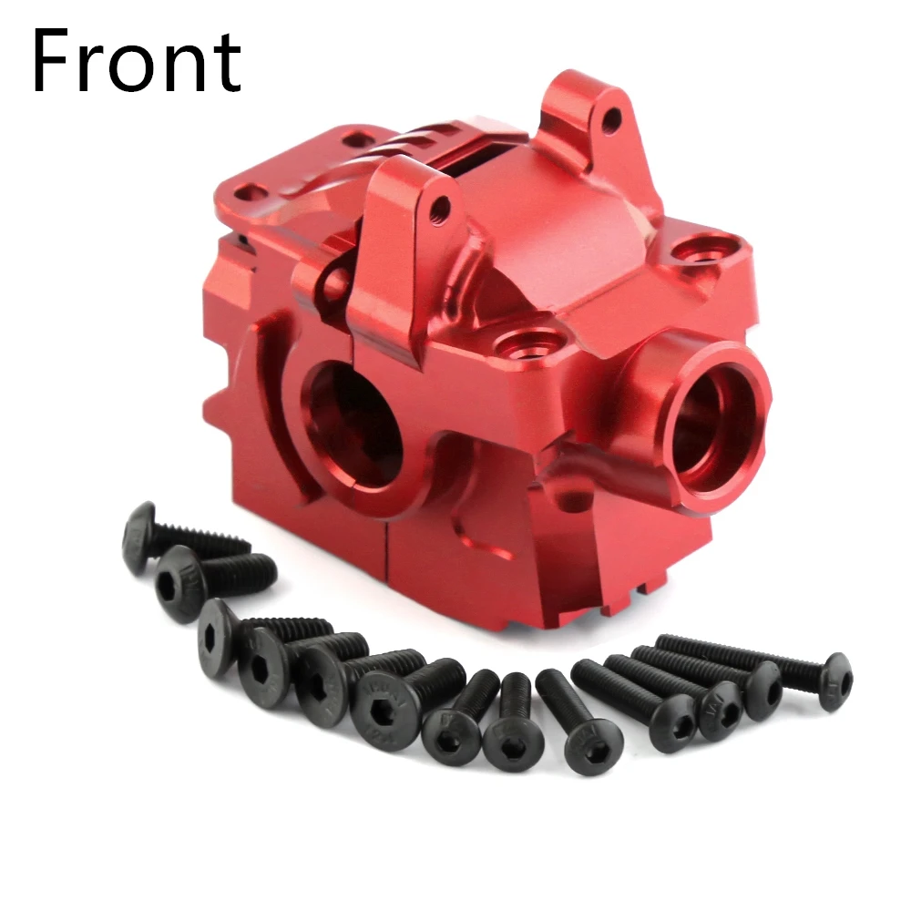 Metalen Versnellingsbak Voor En Achter Differentiële Behuizing 6880 6881 Voor 1/10 Traxxas Slash 4X4 Vxl Rustler Stormloop Hoss Upgrade-Onderdelen