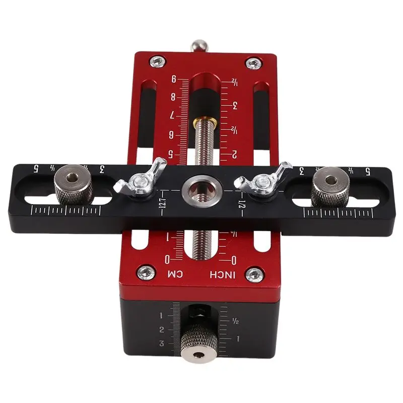 ABSJ-Aluminum Alloy Cabinet Door Positioner Heavy-Duty Tool For Easy Installation Precision Measurement Punching Tool