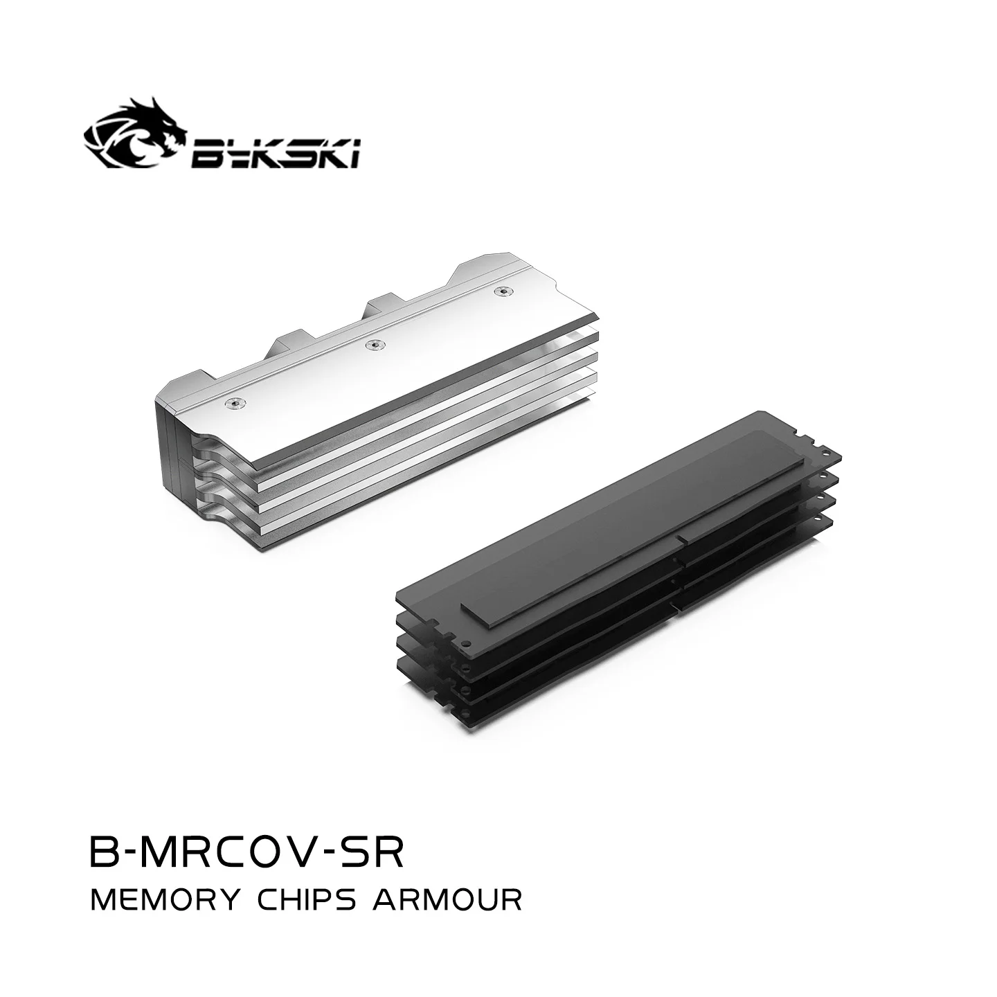 

Водяной блок оперативной памяти сервера Bykski, полностью красный медный охладитель рассеивания тепла с броней, радиатор водяного охлаждения ПК B-MRCOV-SR