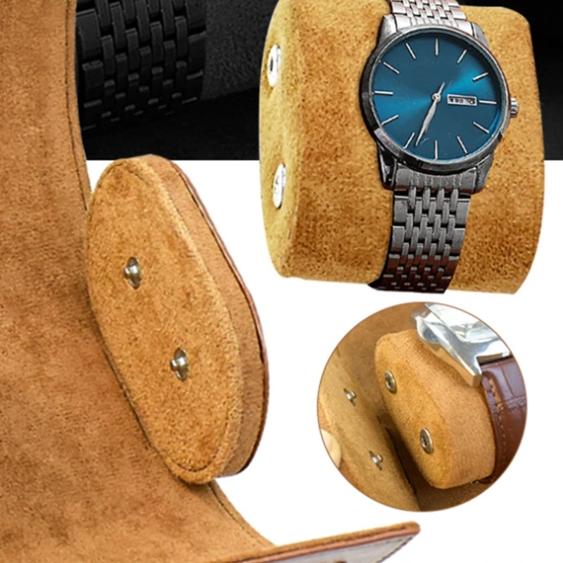 Travel Watch Watches for Case Leather Roll Watch Storage Jewelry