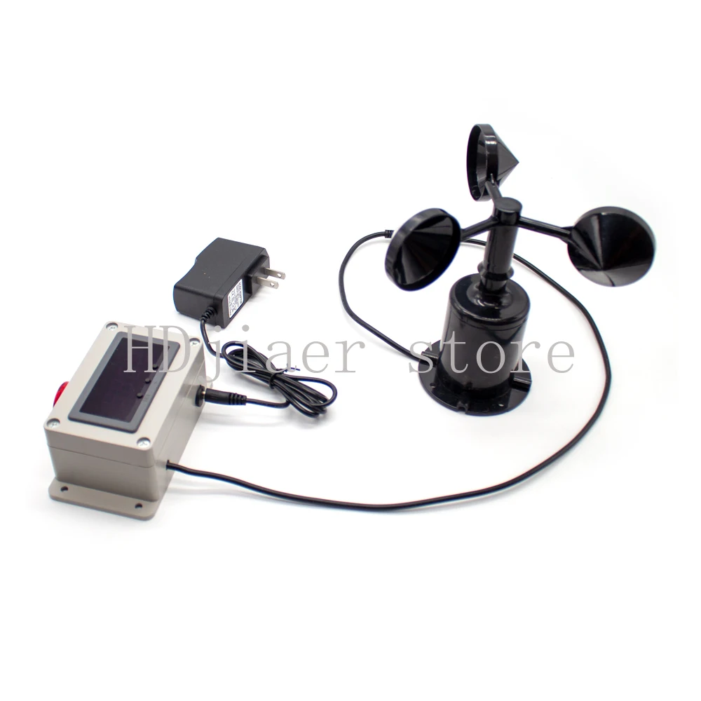 

Tower Crane Anemometer 0-30M/S Special Construction Site Wind Meter Alarm Wind Speed Test Meter Waterproof Sensor