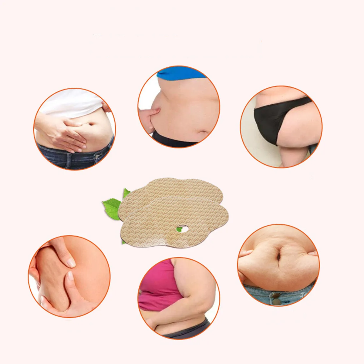 5Pcs Slimming Belly Patch Fat Burning Abdomen Care for Sedentary Easy Apply Before Sleep 8H Effect