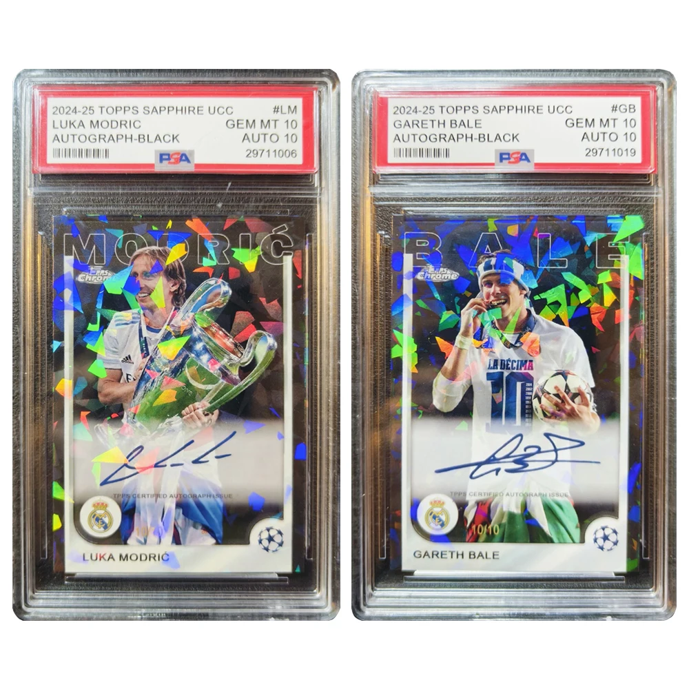 

PANINI DIY Modric Bale 2024-25 Signed laser collectible Rating card brick homemade Champions League Football birthday gift