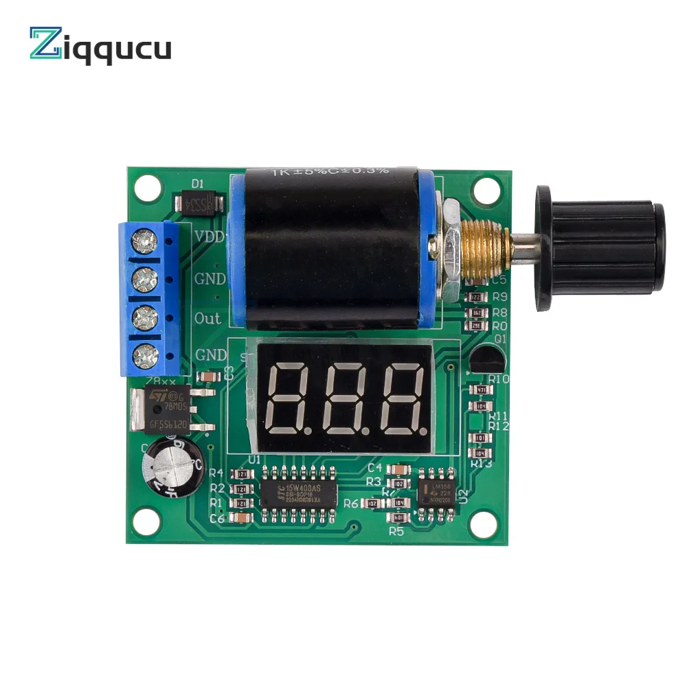 Signal Generator Module Board 3 Bits LED Display 1K Ohm Adjustable Potentiometer with Knob DC 12 -24V 4 -20mA