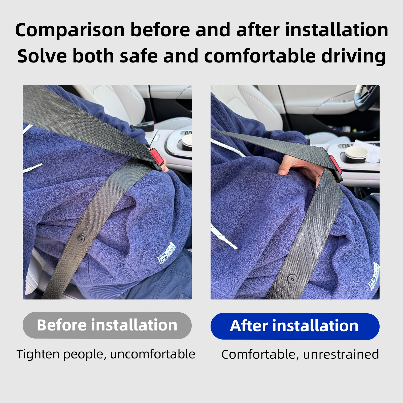 Universal Car Safety Belt 36CM Seat Belt Extension Pregnant Plug Buckle Seatbelt Clip Adjustable Extender  Universal Lengthening