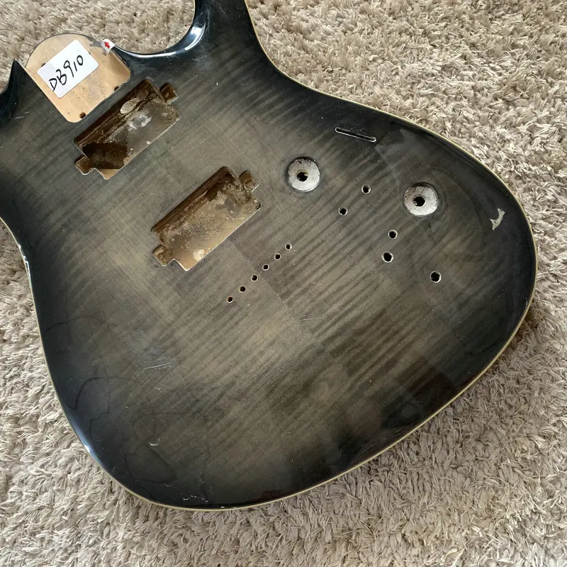 Floyd Rode TremoloElectric Guitar Body  HH Pickups Unfinished DIY Guitar Parts Replace Accessories with Damages and Dirty DB910