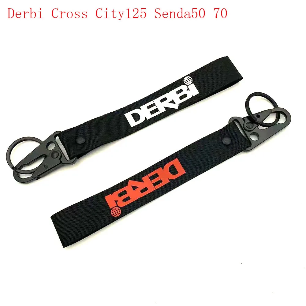 For Derbi Cross City 125 Senda 50 Senda 70 Motorcycle Badge Keyring Key Holder Chain Collection Keychain Fit Derbi Cross City 12