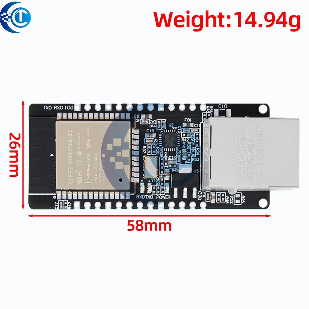 WT32-ETH01 Embedded Serial Port Networking Ethernet Bluetooth-compatible WIFI Combo Gateway MCU ESP32 Wireless Module Board image 4