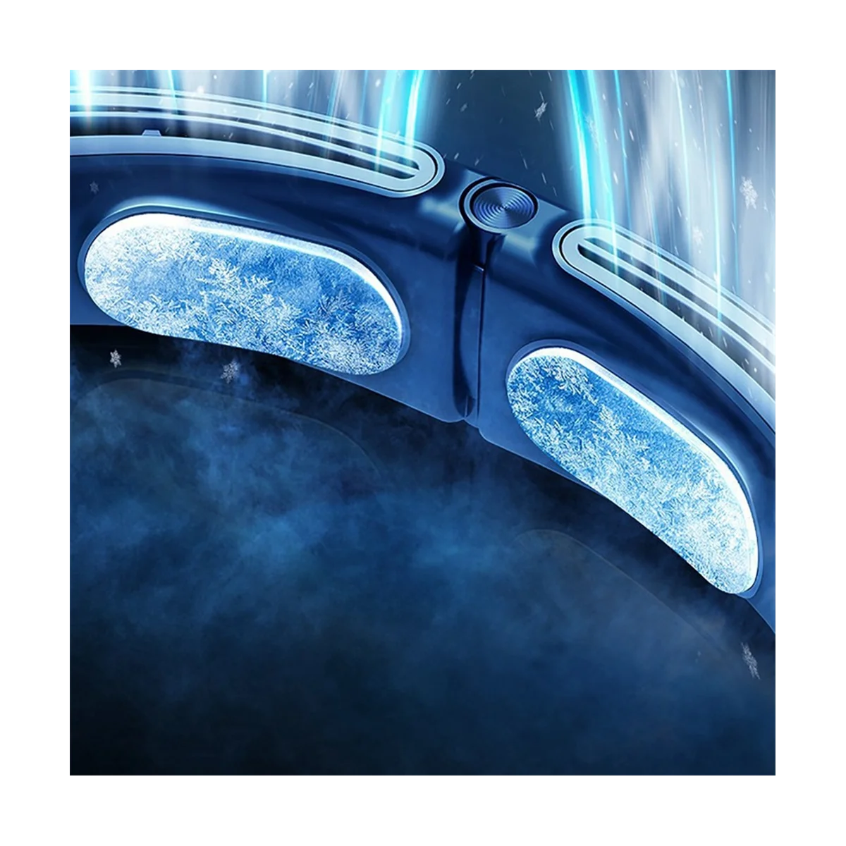 Kipas Leher Gantung Isi Ulang USB Portabel Turbo Tanpa Baling-Baling Pendingin Kipas Leher Gantung untuk Bersantai-A59E