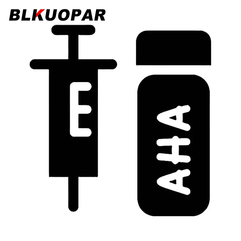 BLKUOPAR Injections Medicine Bottles Car Stickers Simple Funny Decals Waterproof Sunscreen Windshield Surfboard Vinyl Car Wrap