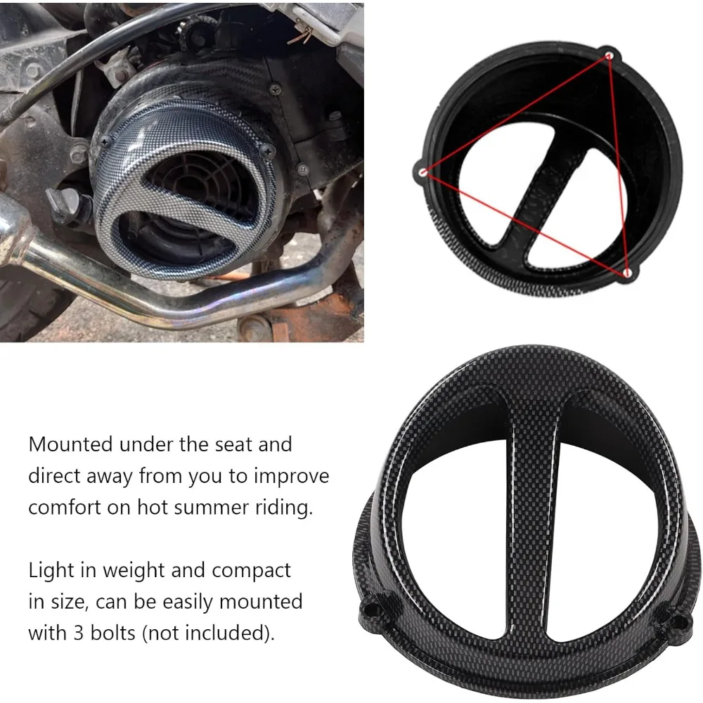 Motorcycle Engines Cooling Fan Cover Air Scoop Cap Replacement for GY6 125cc 150cc 152QMI 157QMJ Motorcycle Scooter image 4