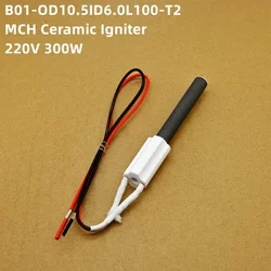 220V 300W Ceramic Igniter wood pellet oven Ignition rod biofuel heater fast Ignition energy saving, high efficiency 10.5x100mm