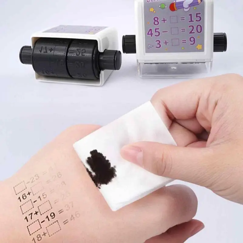 Sello de enseñanza Digital de rodillo, sellos de enseñanza de adición y resta dentro de 100 Teaching Math, preguntas de práctica para preescolar