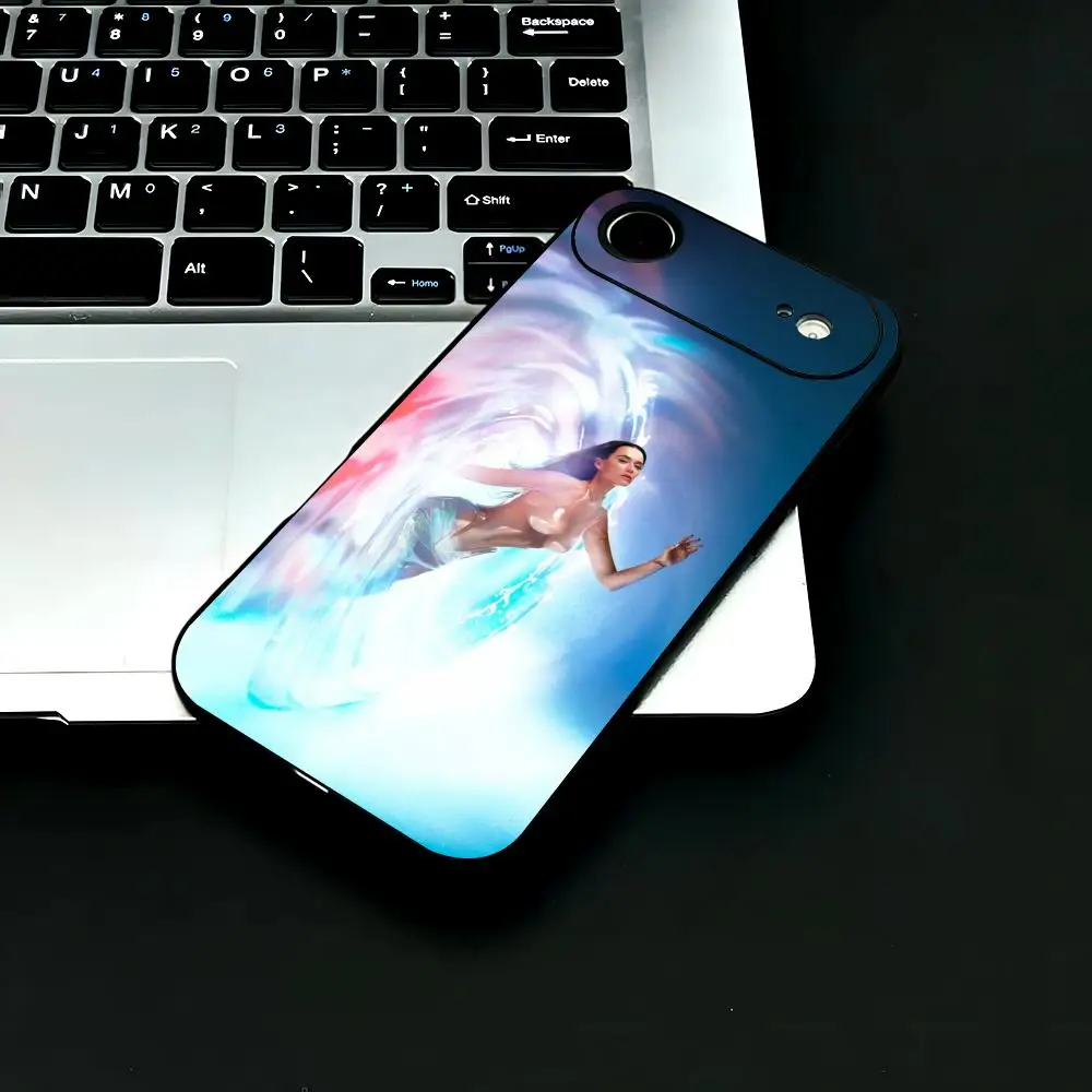 Singer K-Katy Perry Phone Case for iPhone 12-17 Air Plus Pro Max Satin Glossy Colorful Great Gift