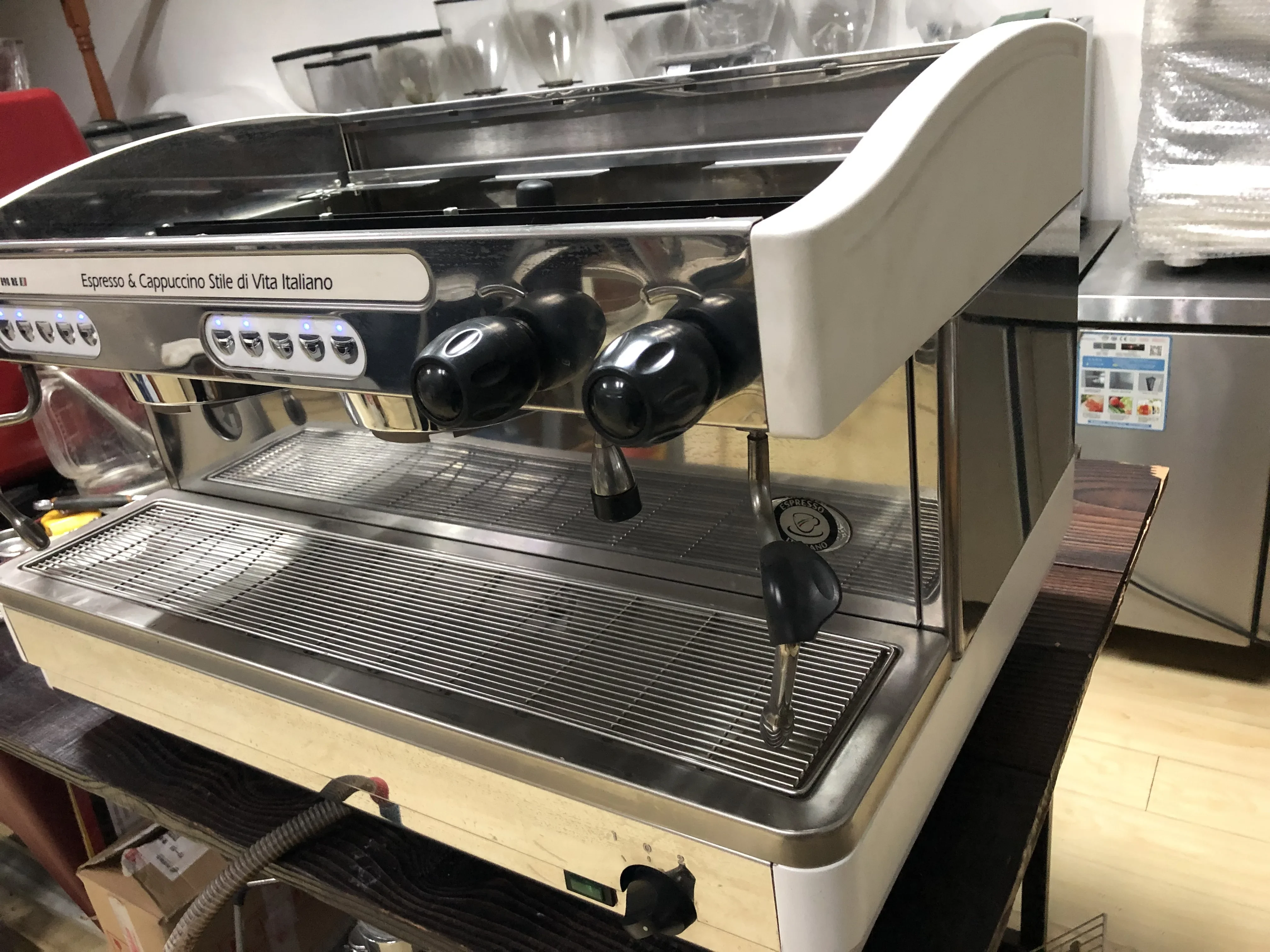 E98 RE A/2 Italian semi-automatic coffee machine electronically controlled disassembly