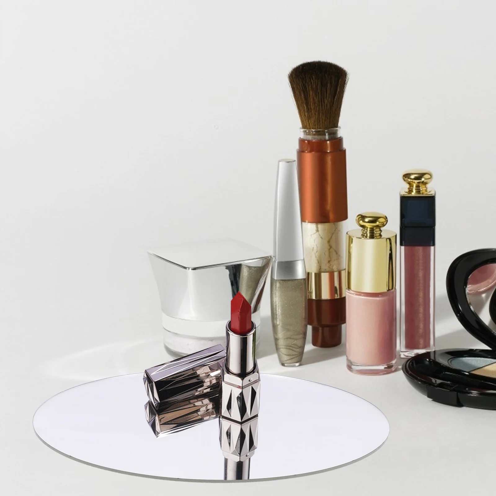 

Acrylic Mirror Tray Cleaning Easy Reflective Display Photography Prop Aromatherapy Display Board Acrylic Mirror Tray