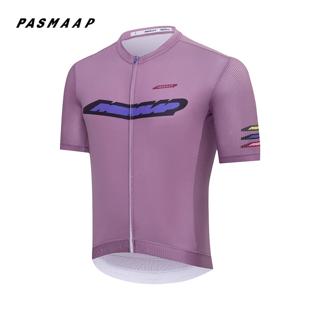 PASMAAP-Cycling Jersey for Men, short Sleeve, Pro Team, MTB, Road Bike Clothing, Breathable Bicycle Shirts, 2025