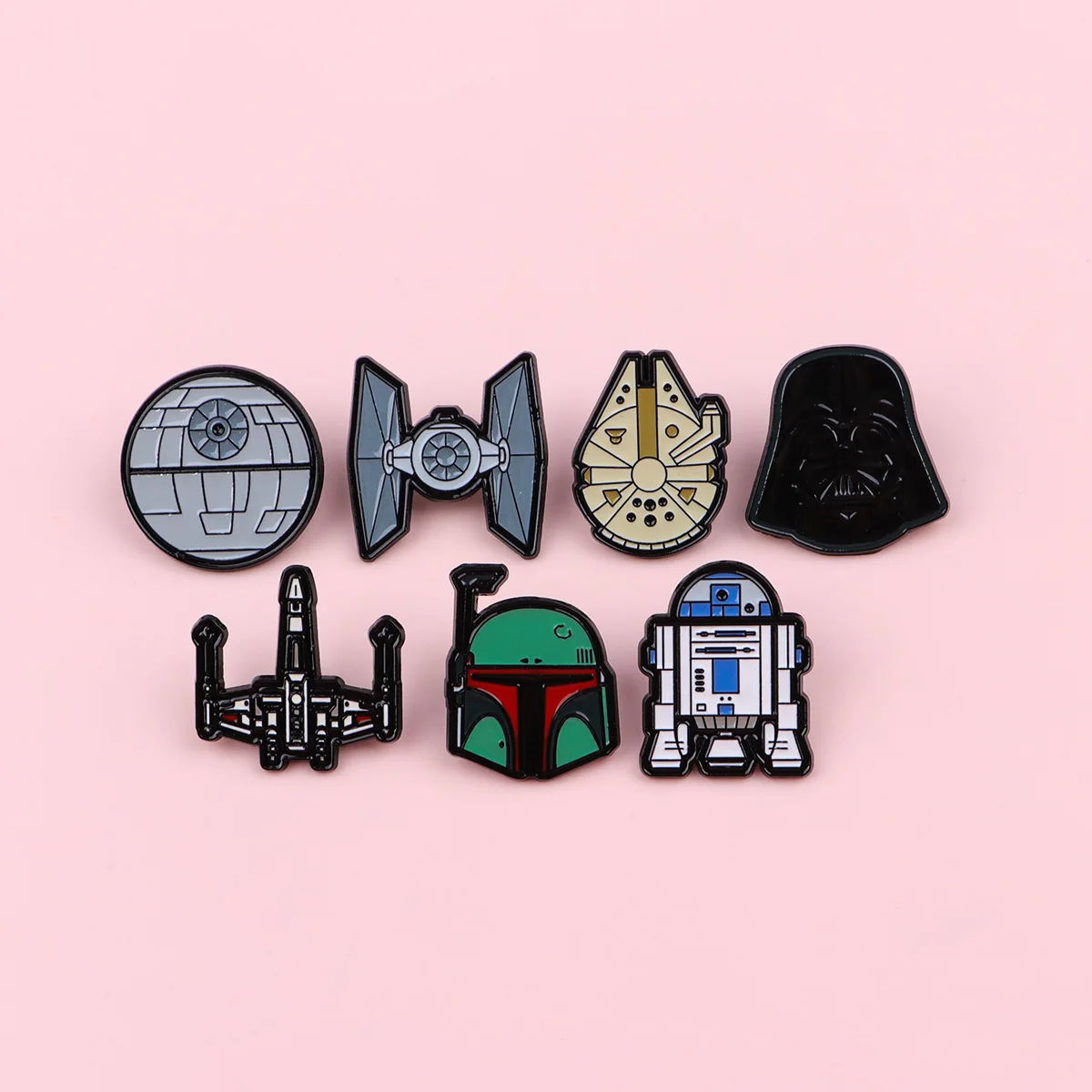 7pcs/set Sci-Fi Movie Enamel Pin Set Cool Stuff Brooch Bulk Lapel Pins for Backpacks Fashion Accessory Gift For Fans