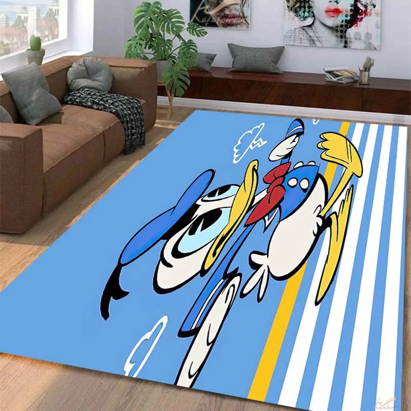 Carpet multi-sizeduck-D-Donald duck ,Carpet for Living Room Bedroom Kid's Room Home Decor Area Rug Non-slip Mat Sofa Mat