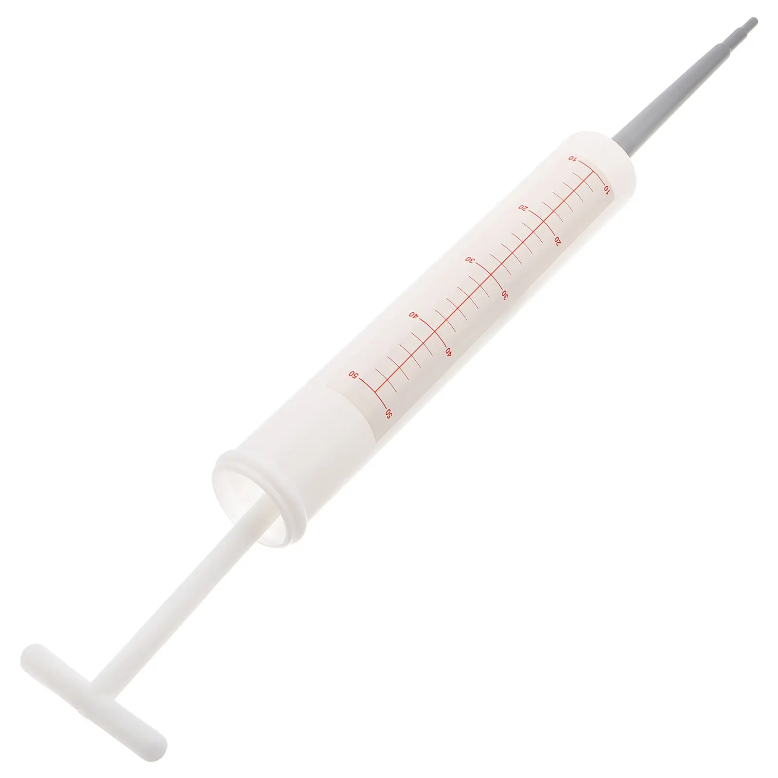 Weiße Fake-Spritze als Requisite, Riesige Nadel-Injektor für Arzt-Rollenspiele, Cosplay-Kostüm, Halloween-Party, Dekorative Requisiten, Weiße Accessoires – Detail 3