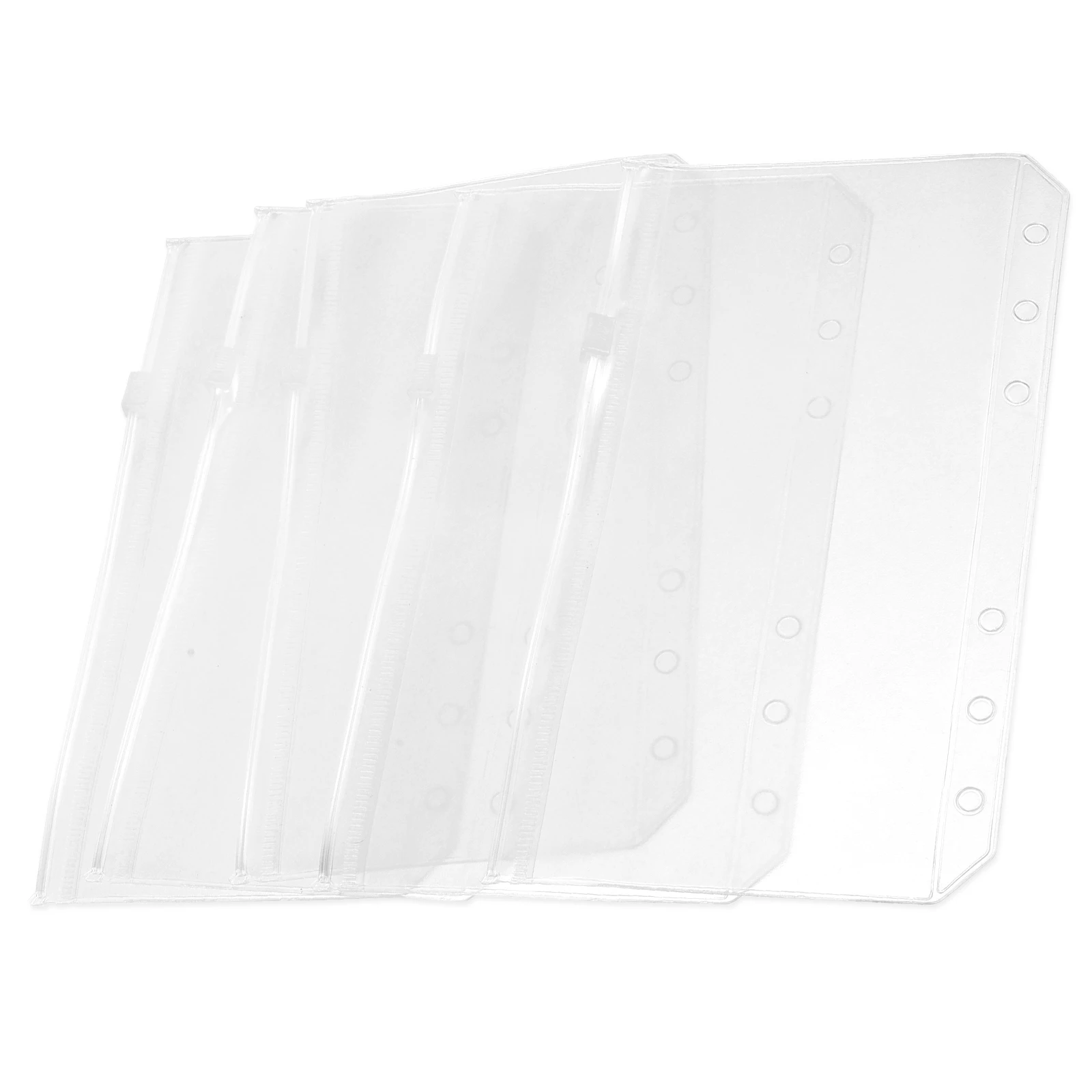 

15Pcs Extra Thick PVC Zip Bags Document Organizer Storage Pouches for Office School