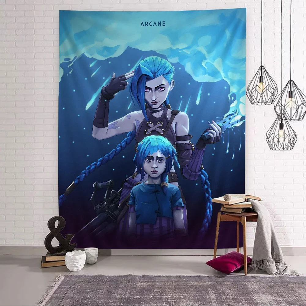 نسيج بوهيمي من رابطة الأساطير ، الشخصيات الرئيسية الفن ، شنقا لعبة أنيمي ، غامضة ، نسيج الجدار البوهيمي ، ماندالا ، جينكس