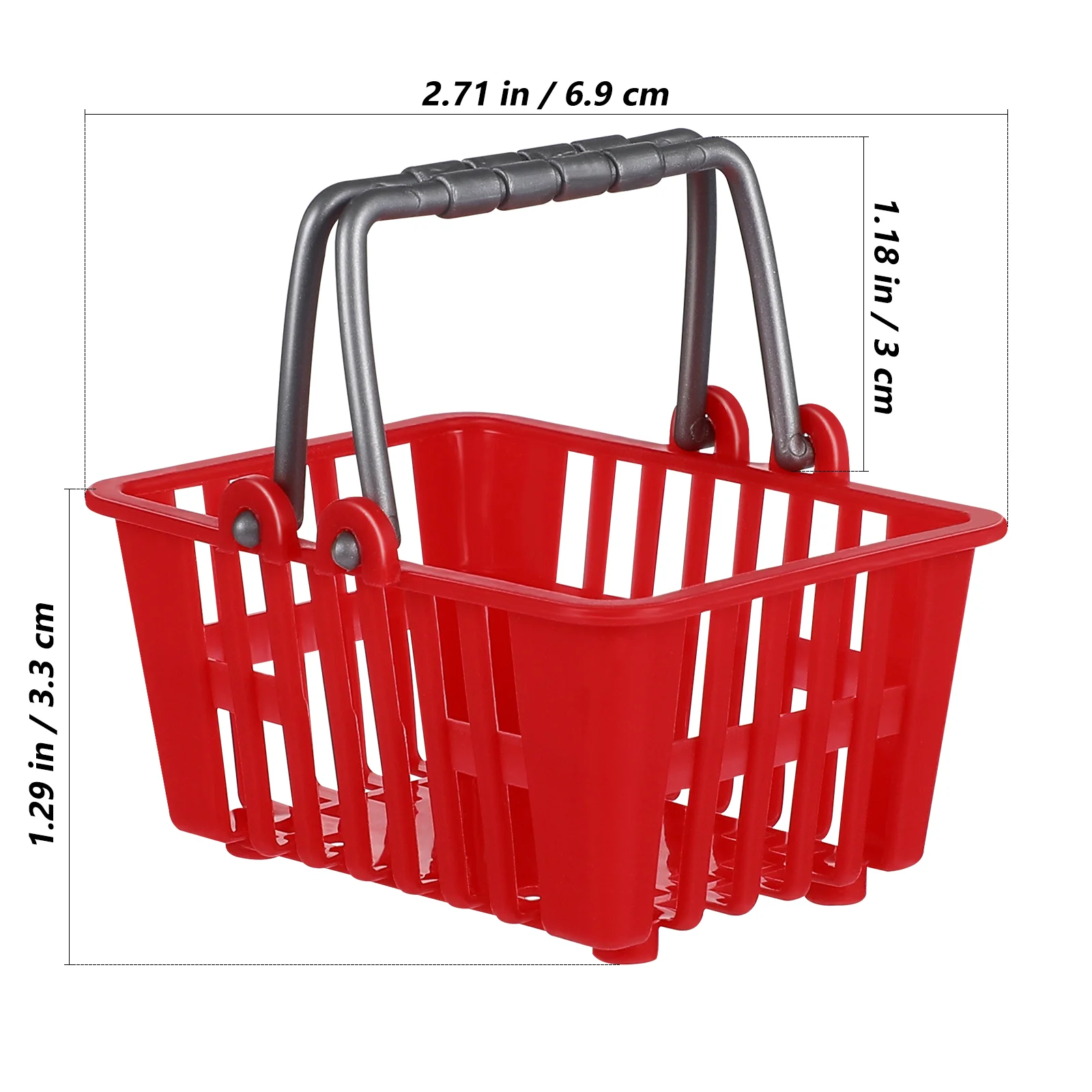 10 Pcs Mini Shopping Basket Grocery Store Pretend Play Kids Cart Miniature Tiny Baskets Children's