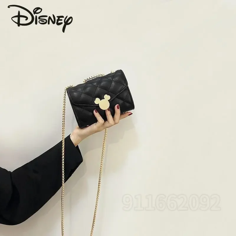 Disney-mickey bolsa de ombro feminina, bolsa mensageiro dos desenhos animados, marca de luxo, alta qualidade, moda, nova