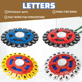 1 PC LETTERS Crazy Alphabet Gioco, Gioco da tavolo Giocattolo, Gioco di parole ad importo rapido, Gioco da tavolo, Gioco per adulti, 144 categorie su