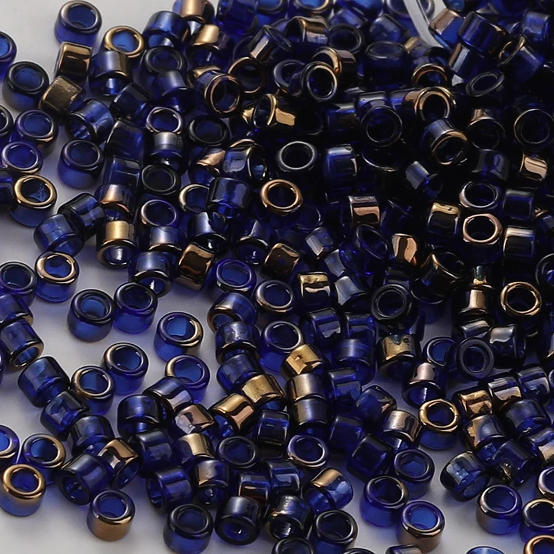 720 Pieces 2.5MM Half Gold Plating Glass Seed Beads For Bohemia Handwork Waterproof Japanese Quality Glass Beads 10grams/bag