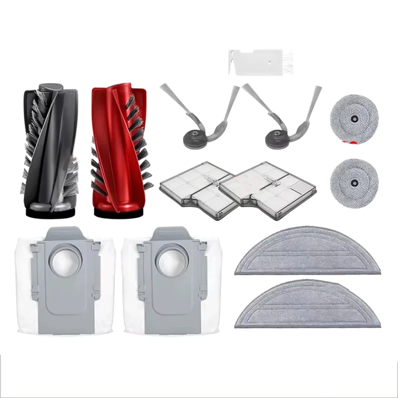 

ABVJ-For ROBOROCK Saros 10/S9 Maxv Ultra/S90ver G30/A1460RR Main Side Brush Filter Edgewise Mop Kit Accessories