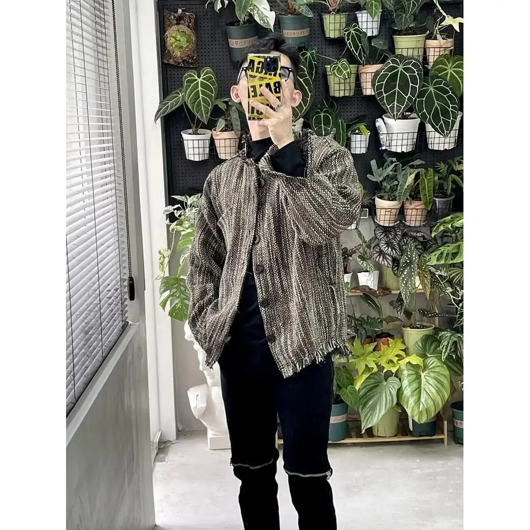 

Свободная мужская куртка 2024, весенне-осенняя уличная одежда, модная уличная одежда в стиле Харадзюку, корейская повседневная верхняя одежда, пальто