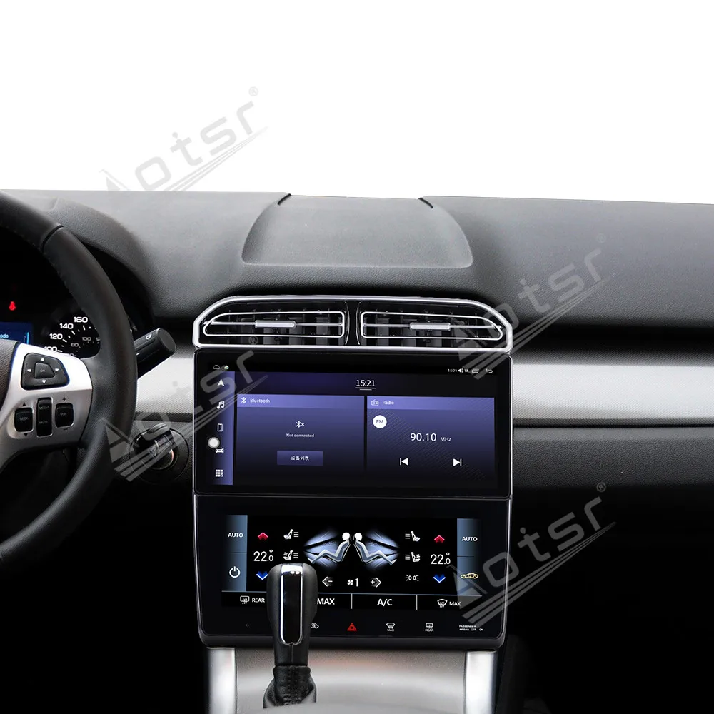 Android 14 For Ford Edge 2010-2014 Car Radio Stereo Receiver Autoradio Multimedia Player GPS Navigation BT Air Conditioner Panel