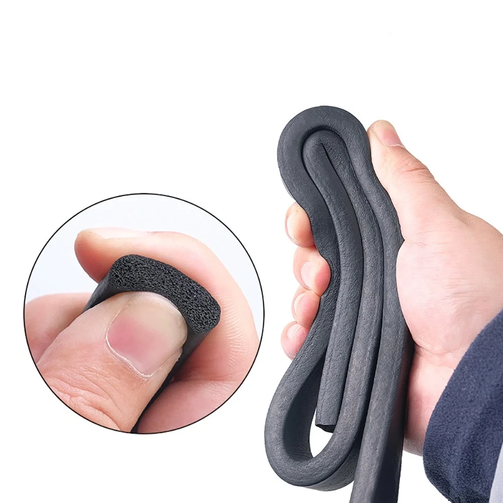 Black Square Sponge Strip Black EPDM Foam Rubber Gasket Cabinet Door Trim Seal Thickness1.5/2/3/4/5/6/7/8/10/12/15/20~50mm