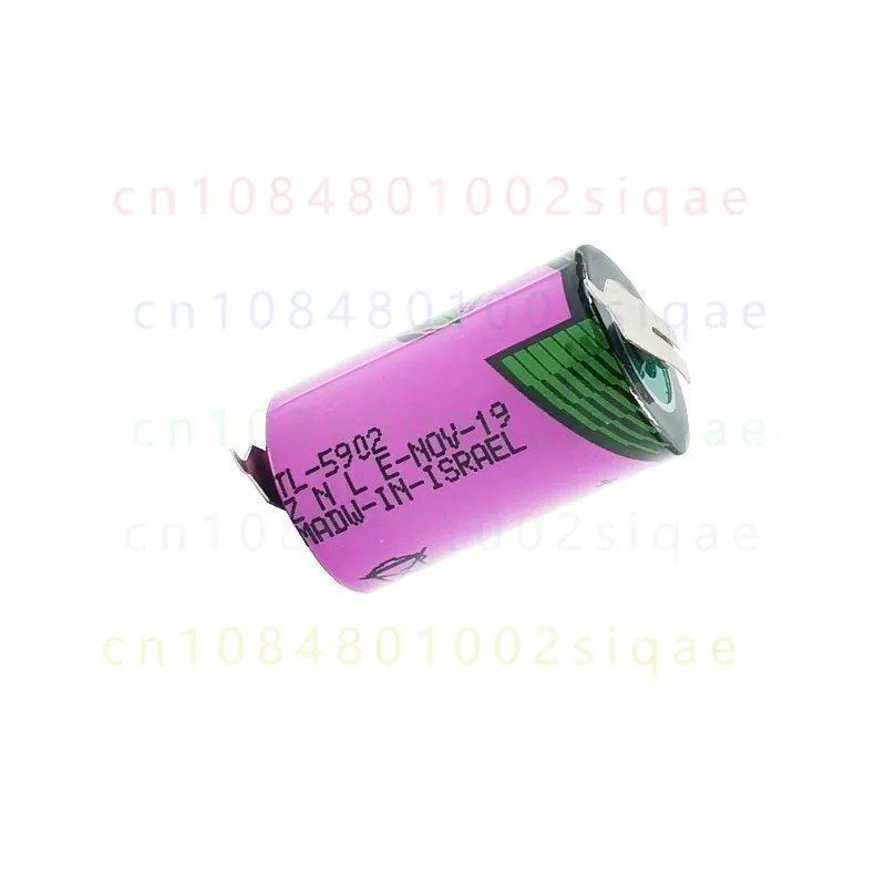 2PCS FOR TADIRAN TL-5902 3.6V 1/2AA Lithium Battery For ETC Tag Probe PLC Programmer Equipment Backup Cell