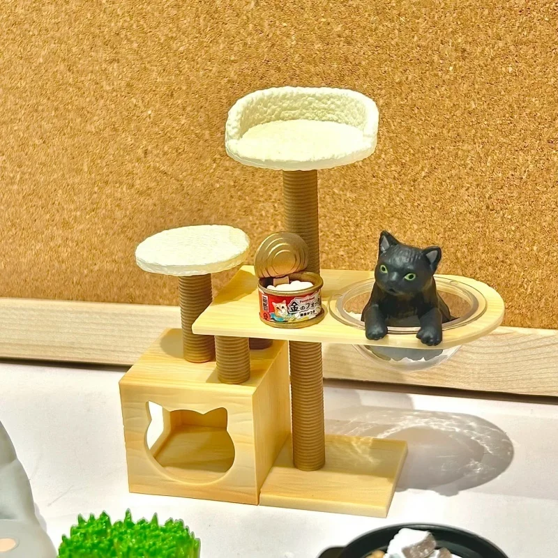 Re-ment Capsule Toys Mi vida diaria con gatos Caja ciega Rement Ambiente vivo Emulación Modelo en miniatura