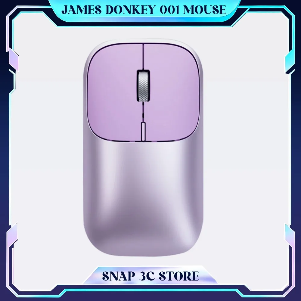 James donkey 001 Wireless Mouse Dual Mode Bluetooth 2.4G Silent Click Mute Mouse Slim Portable Laptop Mice for MacBook Gifts